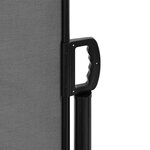 vidaXL Auvent latéral rétractable anthracite 140x500 cm