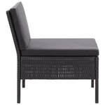 Salon de jardin meuble d'extérieur ensemble de mobilier 3 pièces avec coussins résine tressée noir 02_0016007