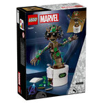 LEGO® Marvel 76297 - Le Set Danse de Bébé Groot avec Fonction Interactive et Accessoires Personnalisables