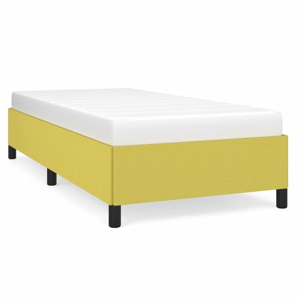 vidaXL Cadre de lit sans matelas vert 80x200 cm tissu