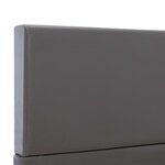 vidaXL Cadre de lit Gris Similicuir 90 x 200 cm