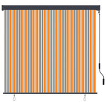 vidaXL Store roulant d'extérieur 160x250 cm Jaune et bleu