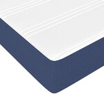 vidaXL Sommier à lattes de lit avec matelas Bleu 120x200 cm Tissu