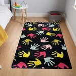 Tapis pour chambre Enfant 120 x 160 cm - Noir
