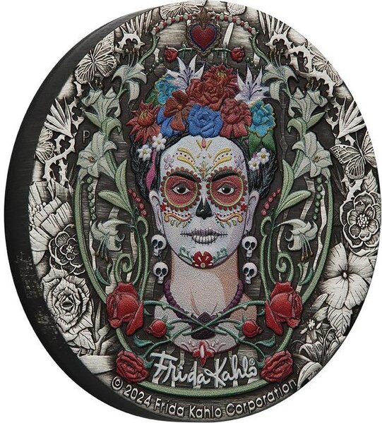 Pièce de monnaie en Argent 2 Dollars g 62.2 (2 oz) Millésime 2024 FRIDA KAHLO