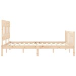 vidaXL Cadre de lit sans matelas 160x200 cm bois massif de pin