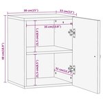 vidaXL Armoire de salle de bain murale 38x33x48cm bois massif manguier