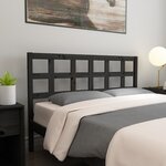 vidaXL Tête de lit Noir 145 5x4x100 cm Bois massif de pin