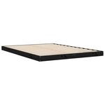 vidaXL Cadre de lit noir 135x190 cm double bois de pin massif