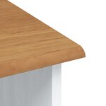 vidaXL Hutte "ASKIM" Blanche 91x30x104 cm en Bois Massif de Pin