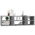 vidaXL Étagère murale Sonoma gris 102x30x29 cm Bois ingénierie