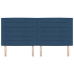 vidaXL Tête de Lit Design Lignes Bleues 200 cm Tissu