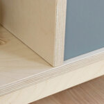 Meuble de rangement NABOSKY gris 2x3