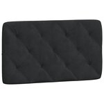 vidaXL Lit avec matelas noir 80x200 cm velours