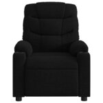 vidaXL Fauteuil inclinable électrique Noir Tissu