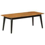 vidaXL Table basse 110x50x40 cm bois massif de manguier et fer