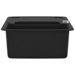 vidaXL Évier de cuisine en granit Double bac Noir