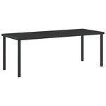Ensemble de salle à manger de jardin vidaXL 9 pièces avec coussins Marron Poly Rattan