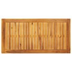 vidaXL Table à manger de jardin 110x55x75 cm bois massif d'acacia