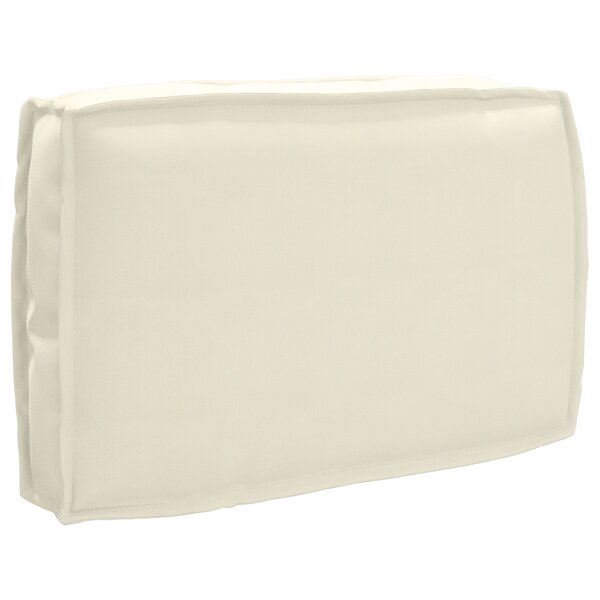 vidaXL Coussin de palette pour dossier Crème 60x40x12 cm Tissu Oxford