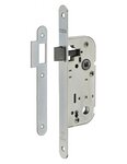 THIRARD - Serrure encastrable bec de cane type GDF  axe 40mm  bouts ronds  carré 6x9 mm  blanc