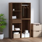vidaXL Armoire de dressing Chêne marron 80x40x65 cm Bois d'ingénierie