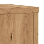 vidaXL Supports pour plantes 2 Pièces chêne artisanal bois d'ingénierie
