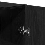 Armoires vidaXL 2 Pièces Chêne noir 69 5x34x180 cm Bois d'ingénierie