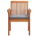 vidaXL Mobilier à dîner d'extérieur 9 Pièces et coussins Acacia solide