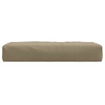 vidaXL Coussin de palette taupe mélangé 60x60x10 cm tissu