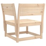 vidaXL Salon de jardin 3 Pièces bois de pin massif