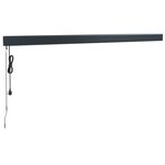 vidaXL Auvent rétractable anthracite 4x3 m tissu et aluminium