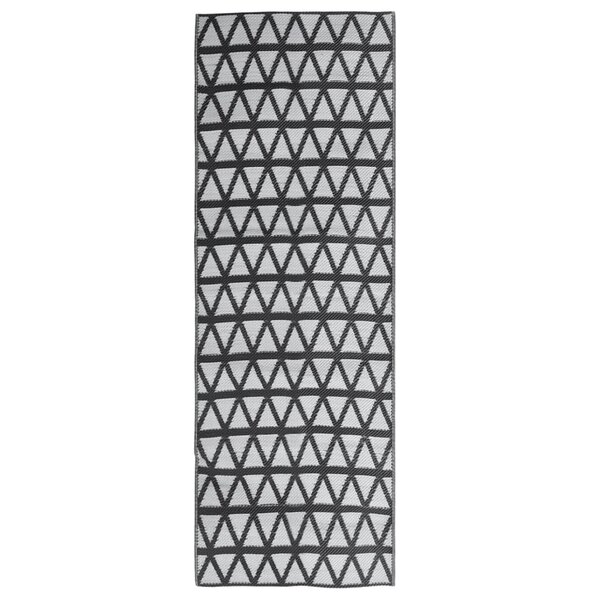 vidaXL Tapis d'extérieur Noir 80x250 cm PP
