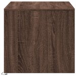vidaXL Table basse avec lumières LED chêne marron bois d'ingénierie