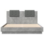 vidaXL Cadre de lit sans matelas gris béton 120x200 cm