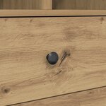 vidaXL Bureau avec rangement Chêne artisanal Bois d'ingénierie