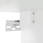 vidaXL Ensemble de meubles salle de bain 4 Pièces blanc bois d'ingénierie