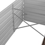 vidaXL Lit surélevé de jardin Marron 240x80x45 cm Acier galvanisé