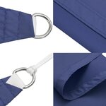 vidaXL Voile de parasol tissu oxford carré 3 6x3 6 m bleu