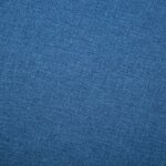 vidaXL Canapé à 3 places revêtement en tissu 172x70x82 cm bleu