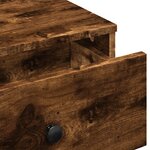 vidaXL Table basse chêne fumé 60x45x31 cm bois d'ingénierie