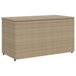 vidaXL Armoire de rangement jardin beige 110x55x60 5 cm résine tressée