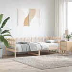 vidaXL Lit de jour sans matelas 80x200 cm bois de pin massif