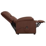 vidaXL Fauteuil Marron Similicuir