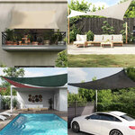 vidaXL Voile d'ombrage 160 g/m² Rouge 2 5x2 5 m PEHD