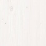 vidaXL Tête de lit Blanc 105 5x4x100 cm Bois massif de pin