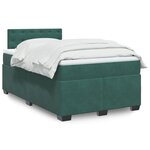 vidaXL Sommier à lattes de lit avec matelas vert foncé 120x190 cm