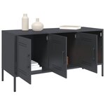 vidaXL Meuble TV anthracite 100 5x39x50 5 cm acier