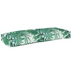 vidaXL Coussin pour palette à motif de feuilles 100x40x8 cm en tissu Oxford