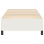 vidaXL Cadre de Lit Crème 90x190 cm en Tissu Côtelé